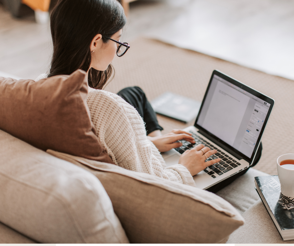 engineer working on laptop preparing CDR report for Engineers Australia