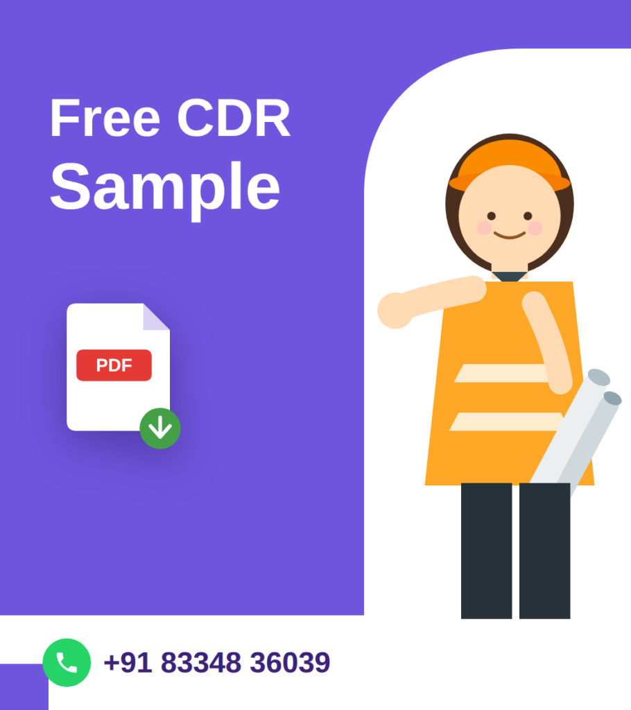 Free CDR sample PDF download for Engineers Australia skilled migration – contact +91 83348 36039